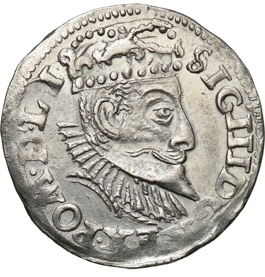 Zygmunt III Waza. Trojak (3 grosze) 1597, Poznań - ŁADNY